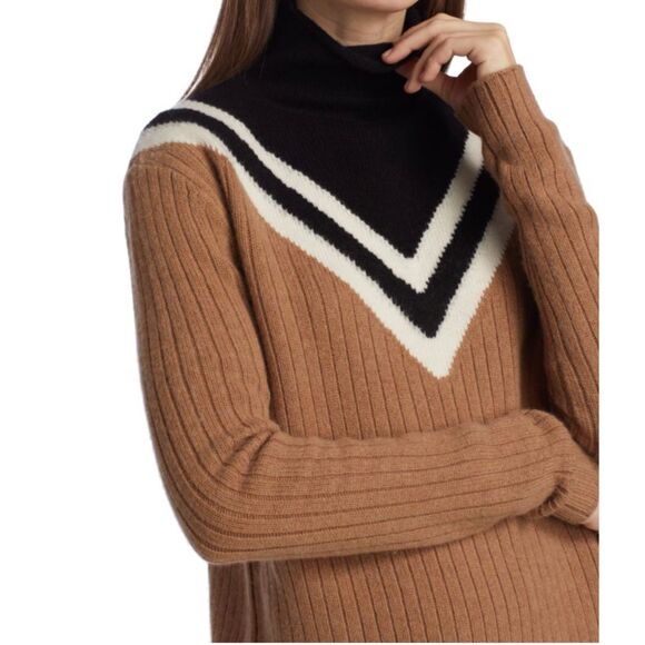 CAROLINE CONSTAS Emersyn Funnelneck 100% Wool Sweater, Sz S - Picture 6 of 11